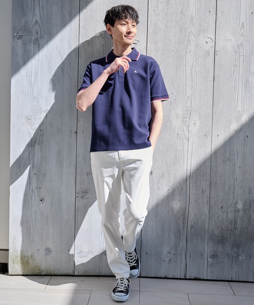 Arnold Palmer（アーノルドパーマー）の「シェア APエンボス ライン ポロシャツ（ポロシャツ・レディース・ホワイト/ダークネイビー/レッド/ブラック・LL/L/M/S/XS）」の13枚目の写真