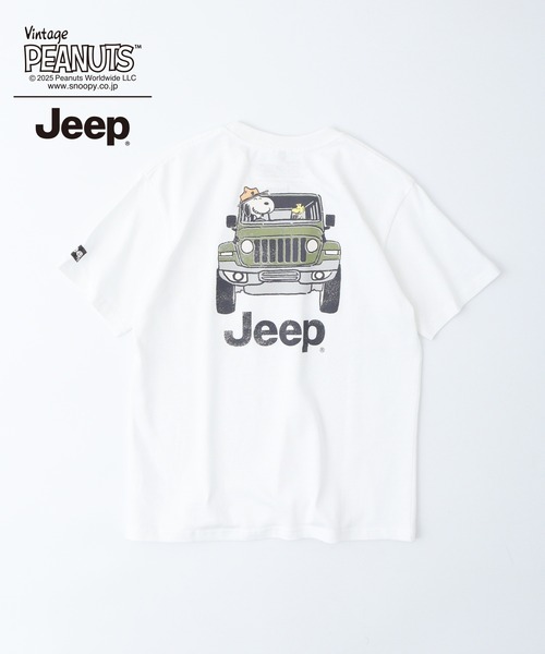 PEANUTS(ピーナッツ)の「PEANUTS×Jeep 半袖Tシャツ(Tシャツ/カットソー・メンズ・ホワイト系/ブラック/ベージュ/ホワイト系1/カーキ/ブラック系/マスタード/ブラック系1/ホワイト・S/LL/M/L)」の11枚目の写真