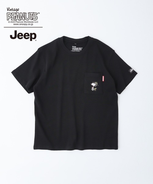PEANUTS(ピーナッツ)の「PEANUTS×Jeep 半袖Tシャツ(Tシャツ/カットソー・メンズ・ホワイト系/ブラック/ベージュ/ホワイト系1/カーキ/ブラック系/マスタード/ブラック系1/ホワイト・S/LL/M/L)」の12枚目の写真
