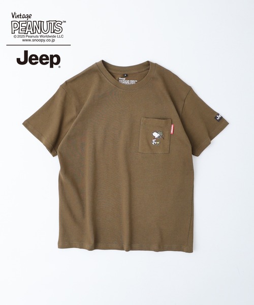 PEANUTS(ピーナッツ)の「PEANUTS×Jeep 半袖Tシャツ(Tシャツ/カットソー・メンズ・ホワイト系/ブラック/ベージュ/ホワイト系1/カーキ/ブラック系/マスタード/ブラック系1/ホワイト・S/LL/M/L)」の14枚目の写真