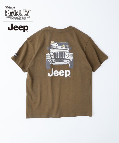 PEANUTS(ピーナッツ)の「PEANUTS×Jeep 半袖Tシャツ(Tシャツ/カットソー・メンズ・ホワイト系/ブラック/ベージュ/ホワイト系1/カーキ/ブラック系/マスタード/ブラック系1/ホワイト・S/LL/M/L)」の21枚目の写真
