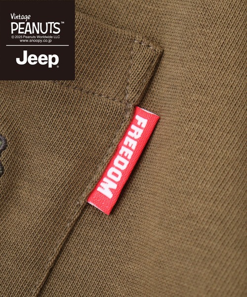 PEANUTS(ピーナッツ)の「PEANUTS×Jeep 半袖Tシャツ(Tシャツ/カットソー・メンズ・ホワイト系/ブラック/ベージュ/ホワイト系1/カーキ/ブラック系/マスタード/ブラック系1/ホワイト・S/LL/M/L)」の18枚目の写真