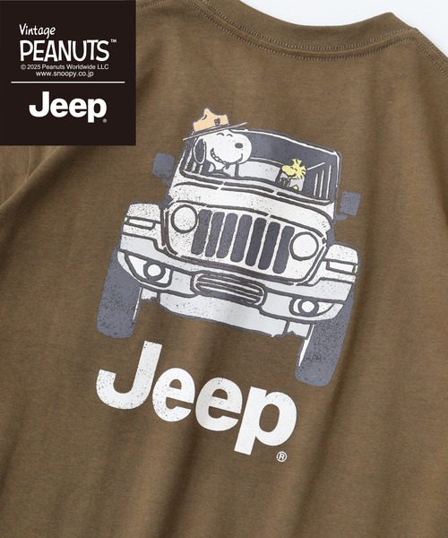 PEANUTS(ピーナッツ)の「PEANUTS×Jeep 半袖Tシャツ(Tシャツ/カットソー・メンズ・ホワイト系/ブラック/ベージュ/ホワイト系1/カーキ/ブラック系/マスタード/ブラック系1/ホワイト・S/LL/M/L)」の22枚目の写真