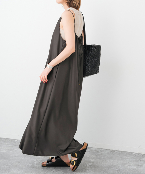 専用★ spick and span バックギャザーキャミワンピース セール】《一部店舗+WEB限定》バックギャザーキャミワンピース