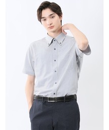 m.f.editorial | 【ストレッチ 吸水速乾 イージーケア】m.f.エディトリアル メンズ Biz アルティマ ボタンダウン半袖 ビズシャツ(ポロシャツ)