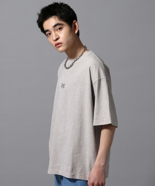 ajouter flow（アジューテフロー）の「【ajouter flow】vintage like logo print T-shirt（Tシャツ/カットソー・メンズ・グレー/ブラック・LARGE/MEDIUM）」の22枚目の写真