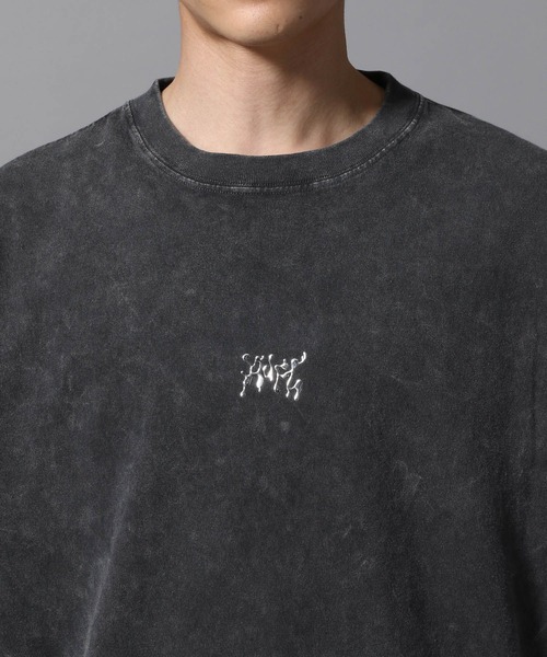 ajouter flow（アジューテフロー）の「【ajouter flow】vintage like logo print T-shirt（Tシャツ/カットソー・メンズ・グレー/ブラック・LARGE/MEDIUM）」の17枚目の写真