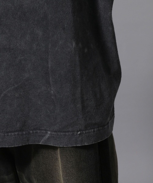 ajouter flow（アジューテフロー）の「【ajouter flow】vintage like logo print T-shirt（Tシャツ/カットソー・メンズ・グレー/ブラック・LARGE/MEDIUM）」の15枚目の写真