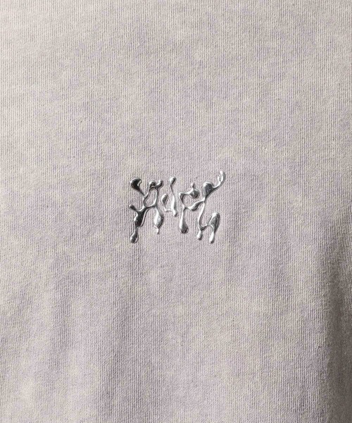 ajouter flow（アジューテフロー）の「【ajouter flow】vintage like logo print T-shirt（Tシャツ/カットソー・メンズ・グレー/ブラック・LARGE/MEDIUM）」の13枚目の写真