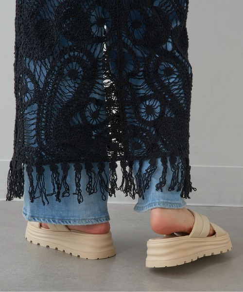 MAGASIN DE MODE Chou Chou(マガジンデモードシュシュ)の「【MAGASIN DE MODE Chou Chou】フラットソール カジュアルクロスサンダル KNF-TP※(サンダル・レディース・ベージュ/ブラック・39/38/37/36)」の13枚目の写真