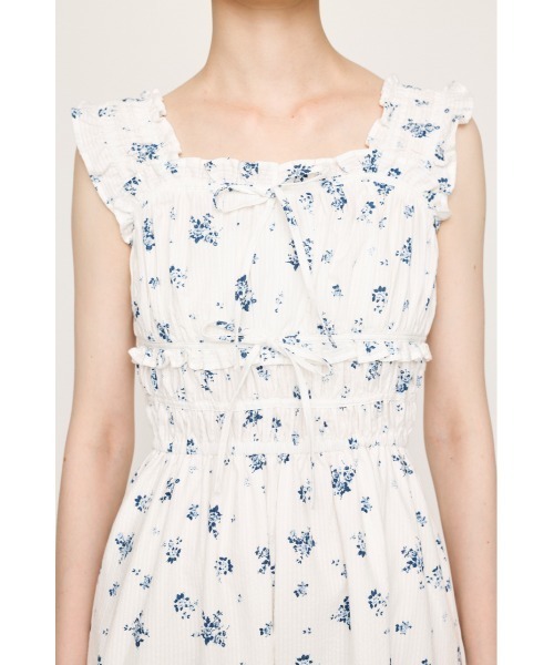 SLY（スライ）の「SUCKER CAMI DRESS サッカー キャミドレス キャミワンピース 夏服（ワンピース・レディース・ホワイト系その他2/ブラック/ブラック系その他2・FREE）」の14枚目の写真