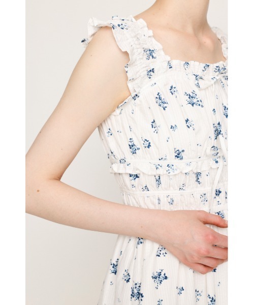 SLY（スライ）の「SUCKER CAMI DRESS サッカー キャミドレス キャミワンピース 夏服（ワンピース・レディース・ホワイト系その他2/ブラック/ブラック系その他2・FREE）」の13枚目の写真