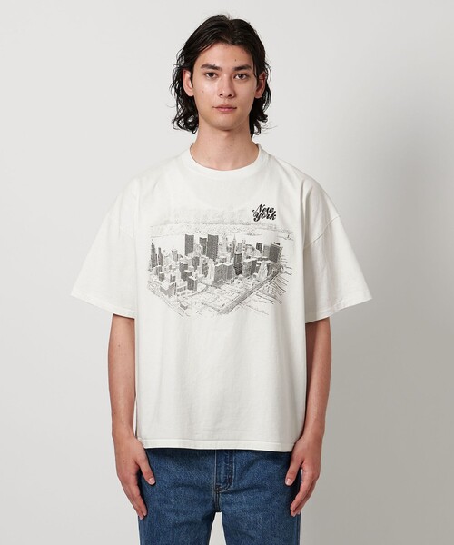FILL THE BILL - FILL THE BILL フィルザビル レーヨンTシャツ 205-224105 ブラック F FILL THE BILL(フィルザビル) / Tシャツ/1/コットン/ブラック