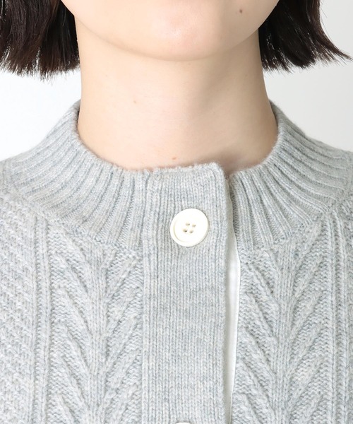 Jines（ジネス）の「ニットカーディガン（カーディガン/ボレロ・レディース・ライトグレー・38）」の8枚目の写真
