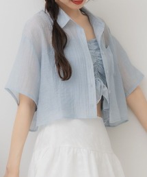 ブラウス シャツ ショートキャミ付シャツ レディース シャツ/ブラウス ショートキャミ キャミソール」に該当する