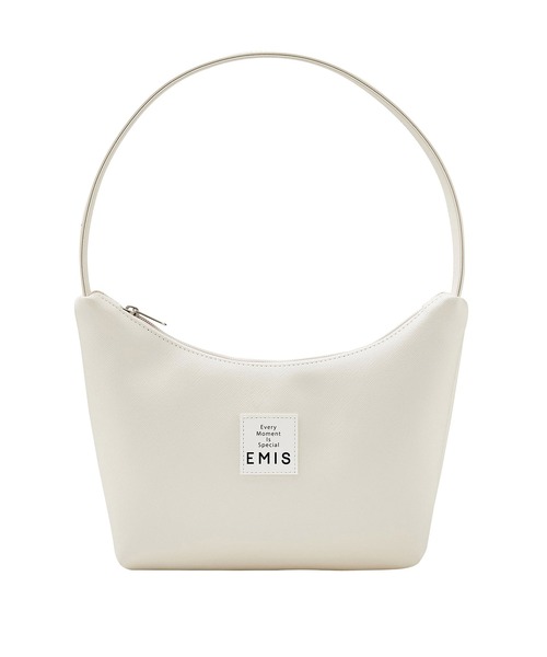 EMIS(イミス)の「NEW LEATHER HOBO BAG(ハンドバッグ・レディース・アイボリー/ブラック/カーキ/ライトピンク/ネイビー・FREE)」の12枚目の写真