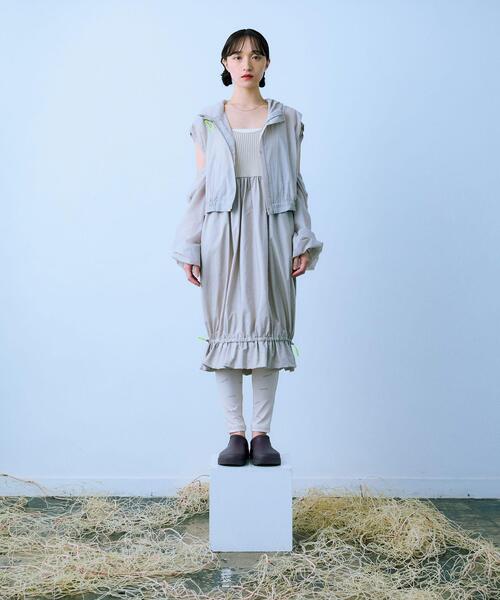 THE GOODLAND MARKET（ザグッドランドマーケット）の「cwtch　MULTIWAY KNIT TUNIC（チュニック・レディース・アイボリー/グレー/ブラウン・FREE）」の9枚目の写真