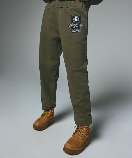 FACE BOX PATCH SWEAT PANTS（スウェットパンツ）｜X-girl
