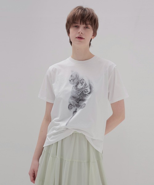 BOSS T-shirt(猫プリントハーフスリーブTシャツ)（Tシャツ