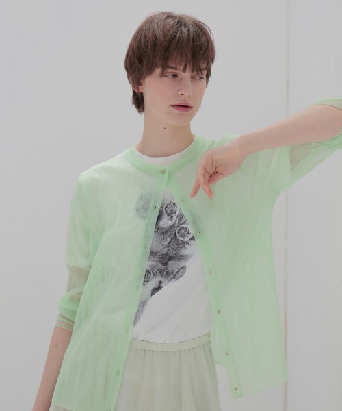 DRESSLAVE（ドレスレイブ）の「BOSS T-shirt(猫プリントハーフスリーブTシャツ)（Tシャツ/カットソー・レディース・ホワイト・38）」の6枚目の写真