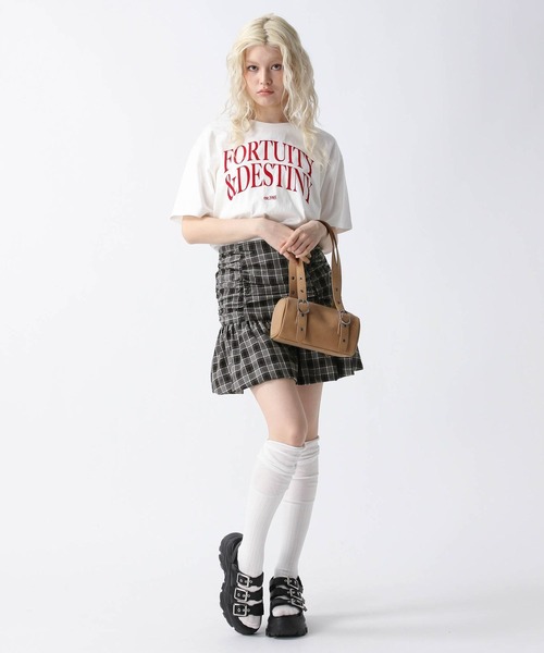 FOREVER 21（フォーエバー トゥエンティーワン）の「【2025SS】ビッグロゴTシャツ（Tシャツ/カットソー・レディース・オフホワイト/グレー/ブラック・FREE）」の8枚目の写真