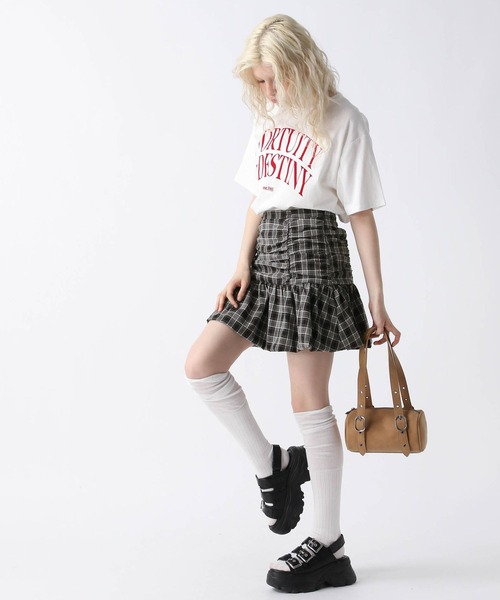 FOREVER 21（フォーエバー トゥエンティーワン）の「【2025SS】ビッグロゴTシャツ（Tシャツ/カットソー・レディース・オフホワイト/グレー/ブラック・FREE）」の9枚目の写真
