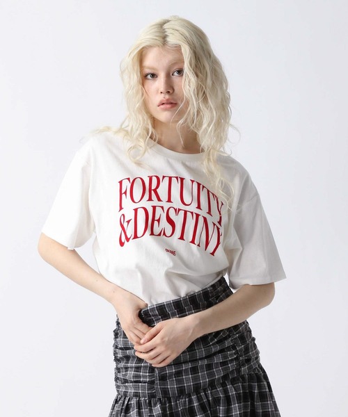 FOREVER 21（フォーエバー トゥエンティーワン）の「【2025SS】ビッグロゴTシャツ（Tシャツ/カットソー・レディース・オフホワイト/グレー/ブラック・FREE）」の13枚目の写真