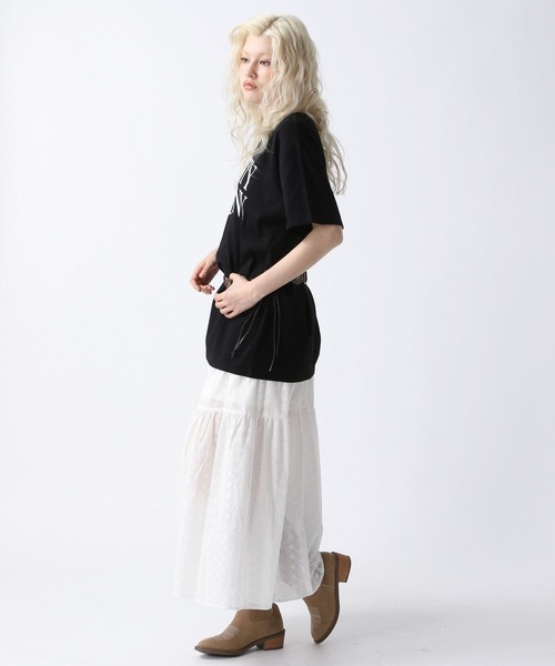 FOREVER 21（フォーエバー トゥエンティーワン）の「【2025SS】ビッグロゴTシャツ（Tシャツ/カットソー・レディース・オフホワイト/グレー/ブラック・FREE）」の15枚目の写真