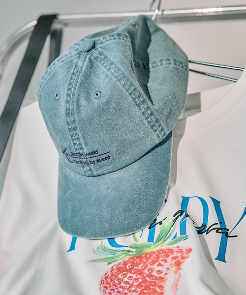 LEPSIM（レプシィム）の「ピグメントロゴキャップ　492710（キャップ・レディース・スミクロ/ブルー系その他/レッド系その他/ベージュ系その他・ONE SIZE）」の3枚目の写真