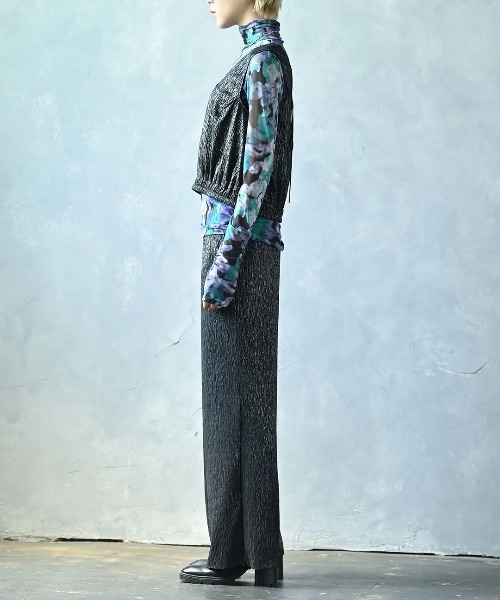 funda mine（ファンダマイン）の「グリッターセミワイドパンツ（その他パンツ・レディース・ブラック×シルバー/ゴールド・02/01）」の17枚目の写真