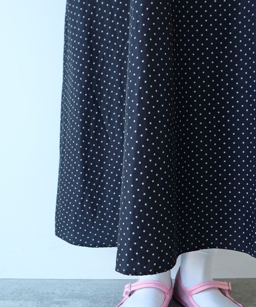 bulle de savon（ビュルデサボン）の「△キュプラ ルナファー ドットプリント ケープ衿ワンピース（ワンピース・レディース・ドット・FREE）」の17枚目の写真