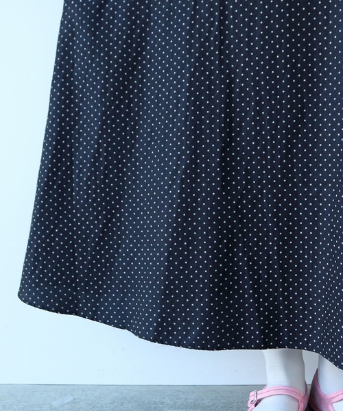 bulle de savon（ビュルデサボン）の「△キュプラ ルナファー ドットプリント ケープ衿ワンピース（ワンピース・レディース・ドット・FREE）」の18枚目の写真