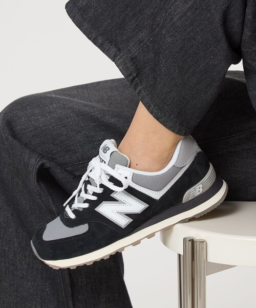 スニーカー New Balance U574 4FT1960 ニューバランス New Balance NB U574 NWB （OFF WHITE/BLACK