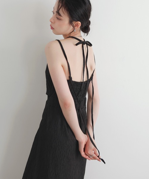 LIAN（リアン）の「ビスチェレイヤードキャミワンピース（ワンピース・レディース・ブラック/アイボリー/ブラウン・FREE）」の5枚目の写真