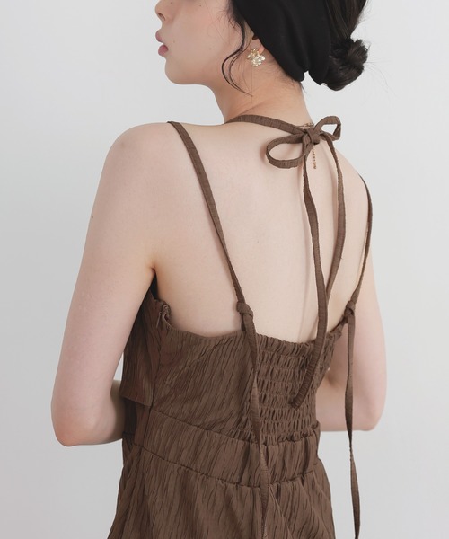 LIAN（リアン）の「ビスチェレイヤードキャミワンピース（ワンピース・レディース・ブラック/アイボリー/ブラウン・FREE）」の17枚目の写真