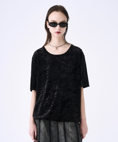 seyto サイズ2 / クラッシュベロアTシャツ Crash velours T-shirt / クラッシュベロアTシャツ（Tシャツ