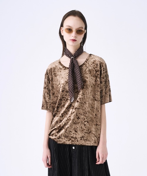 seyto サイズ1 / クラッシュベロアTシャツ 完売・新品未使用】seyto サイズ1 / クラッシュベロアTシャツ