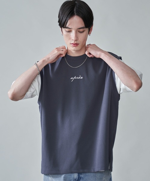 BROWNY（ブラウニー）の「BROWNY/アンサンブルベスト（アンサンブル・メンズ・ブルー/チャコールグレー/ライトベージュ・MEDIUM/LARGE）」の2枚目の写真