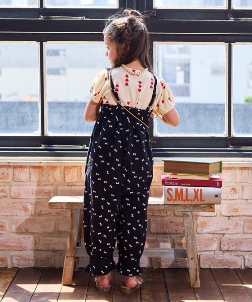 MARKEY'S（マーキーズ）の「総柄パフスリーブカットソー/セットアップ可能（セットアップ・キッズ・ベージュ/ライトブルー/オフホワイト・80/90/100/110/120/130）」の19枚目の写真