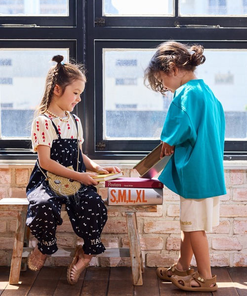 MARKEY'S（マーキーズ）の「総柄パフスリーブカットソー/セットアップ可能（セットアップ・キッズ・ベージュ/ライトブルー/オフホワイト・80/90/100/110/120/130）」の20枚目の写真