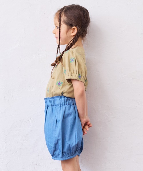 MARKEY'S（マーキーズ）の「総柄パフスリーブカットソー/セットアップ可能（セットアップ・キッズ・ベージュ/ライトブルー/オフホワイト・80/90/100/110/120/130）」の11枚目の写真