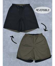 TRANSITION（トランジション）の「【TAION】 REVERSIBLE WIDE SHORTSノンダウン ミリタリー リバーシブル ワイドショーツ ワイドショートパンツ（その他パンツ）」