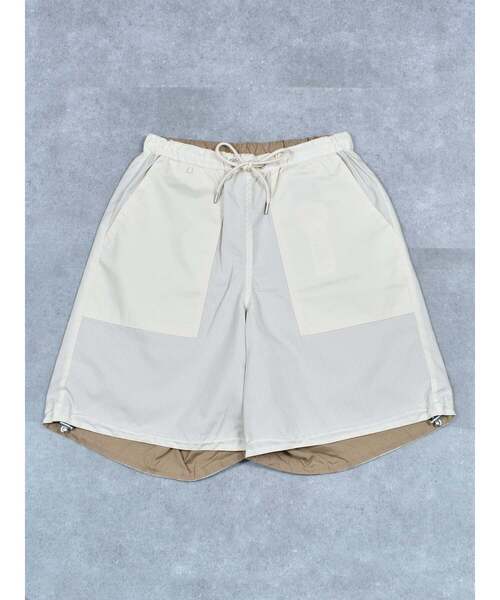TAION(タイオン)の「【TAION】 REVERSIBLE WIDE SHORTSノンダウン ミリタリー リバーシブル ワイドショーツ ワイドショートパンツ(その他パンツ・メンズ・ホワイト系1/ブラック/グリーン系1/ブラック系1・3/2)」の13枚目の写真