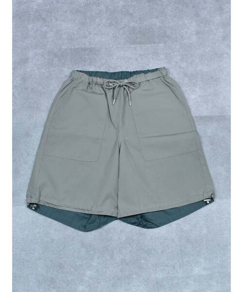 TAION(タイオン)の「【TAION】 REVERSIBLE WIDE SHORTSノンダウン ミリタリー リバーシブル ワイドショーツ ワイドショートパンツ(その他パンツ・メンズ・ホワイト系1/ブラック/グリーン系1/ブラック系1・3/2)」の15枚目の写真