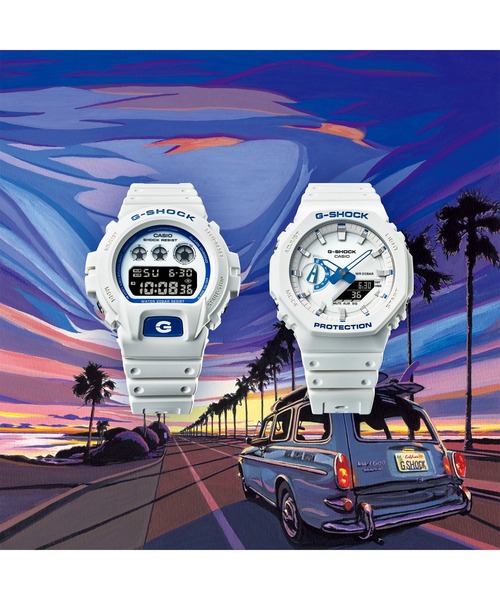 G-SHOCK(ジーショック)の「【WEB限定商品】HIDDEN GLOW Series / DW-6900HDS-7A1JF(デジタル腕時計・メンズ・ホワイト×ブルー・FREE)」の4枚目の写真