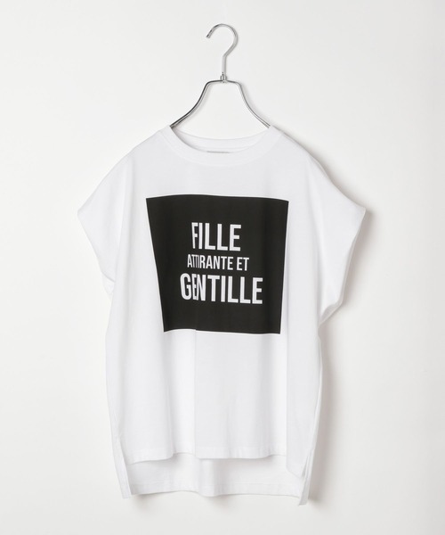 BAYFLOW（ベイフロー）の「【近藤千尋さんコラボ】オーバーサイズフレンチスリーブT（AJUGA.x BAYFLOW）（Tシャツ/カットソー・レディース・チャコール/オフホワイト/イエロー・FREE）」の13枚目の写真