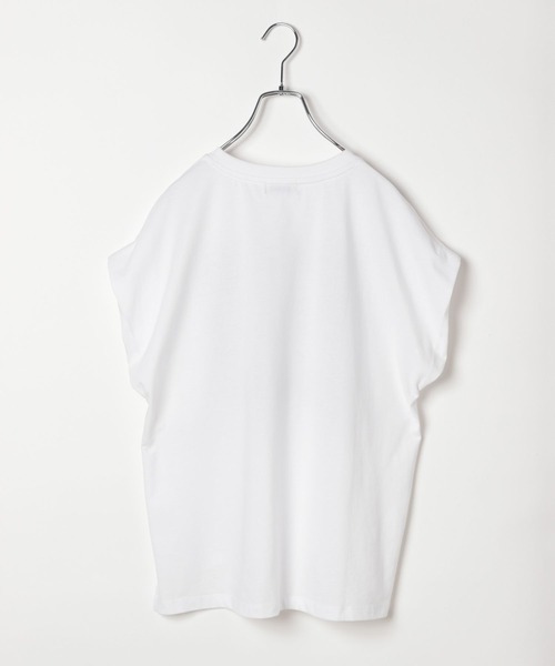 BAYFLOW（ベイフロー）の「【近藤千尋さんコラボ】オーバーサイズフレンチスリーブT（AJUGA.x BAYFLOW）（Tシャツ/カットソー・レディース・チャコール/オフホワイト/イエロー・FREE）」の16枚目の写真