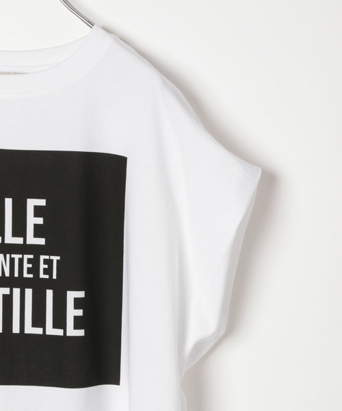 BAYFLOW（ベイフロー）の「【近藤千尋さんコラボ】オーバーサイズフレンチスリーブT（AJUGA.x BAYFLOW）（Tシャツ/カットソー・レディース・チャコール/オフホワイト/イエロー・FREE）」の18枚目の写真