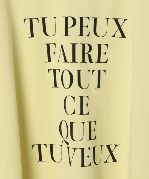 BAYFLOW（ベイフロー）の「【近藤千尋さんコラボ】オーバーサイズフレンチスリーブT（AJUGA.x BAYFLOW）（Tシャツ/カットソー・レディース・チャコール/オフホワイト/イエロー・FREE）」の22枚目の写真