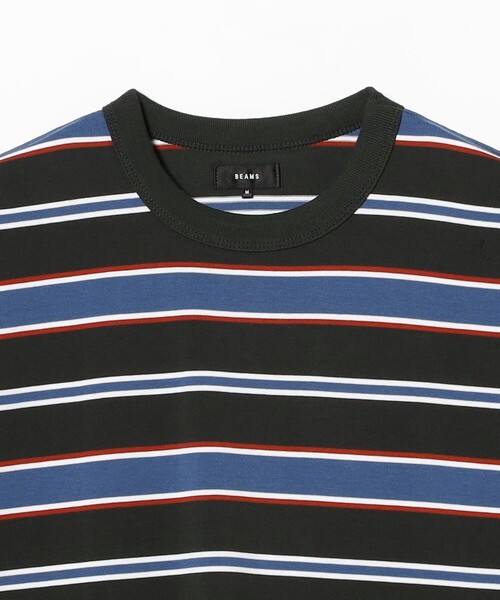 BEAMS（ビームス）の「ボーダー ルーズ ロングスリーブTシャツ（Tシャツ/カットソー・メンズ・カーキ/ブラック/グリーン・XL/M/S/L）」の5枚目の写真